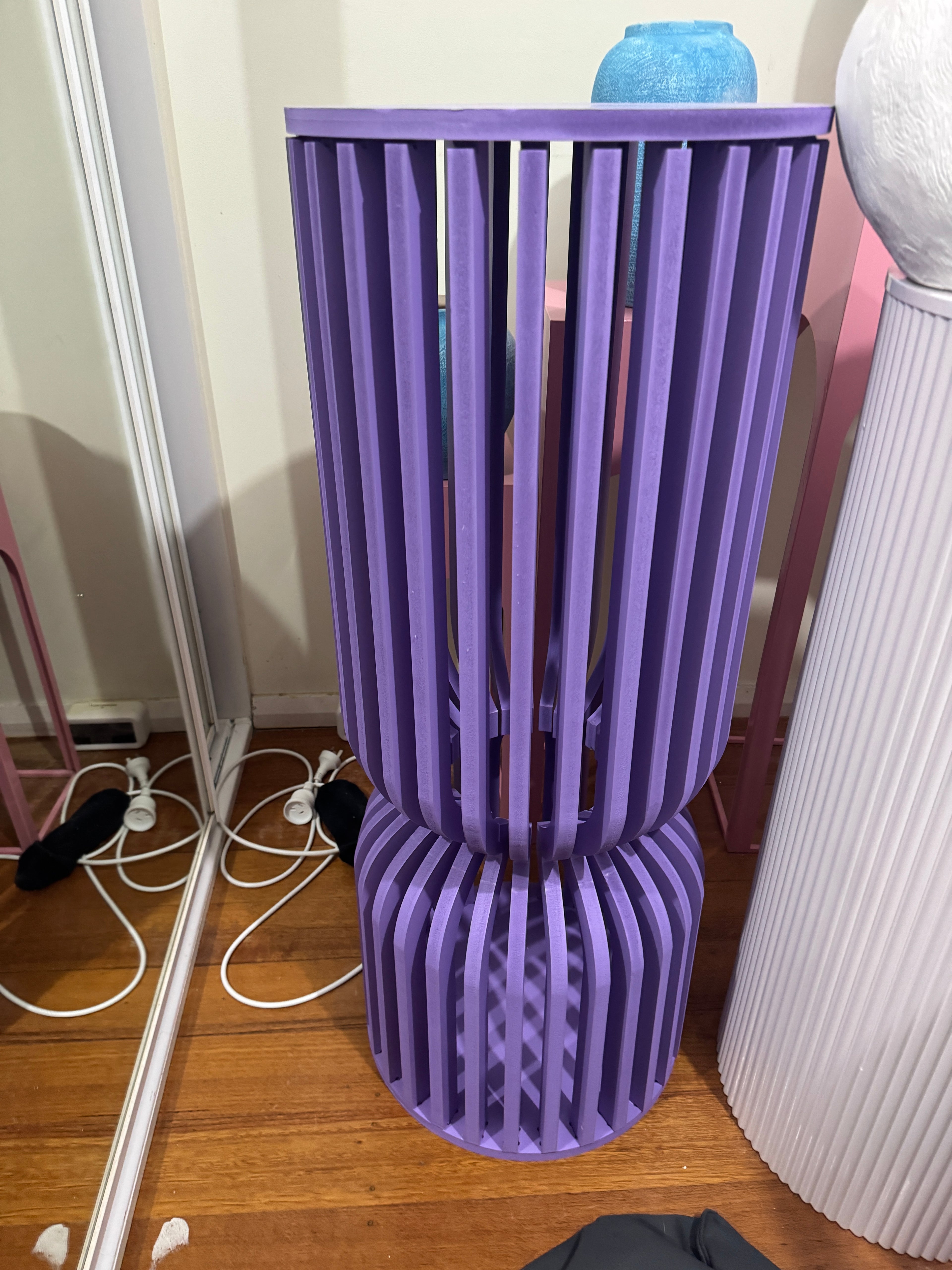 Purple Cake Plinth Hire